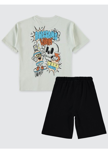 Erkek Çocuk Pijama Takımı 6-9 Yaş Açık Gri modelleri