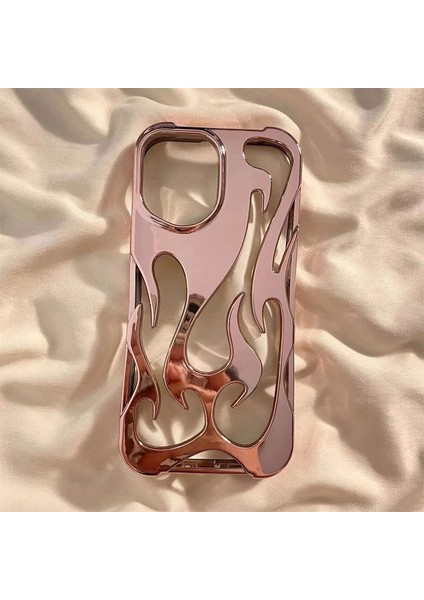 Apple iPhone 12 Uyumlu Kılıf Zebana Flame Silikon Kılıf Rose Gold fiyatları