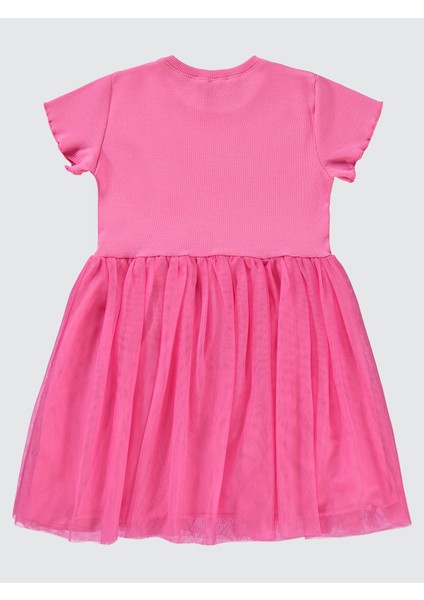 Kız Çocuk Elbise 6-9 Yaş Fuşya fiyatları