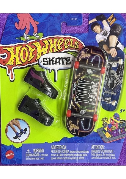 HGT46 Hot Wheels Skate Parmak Kaykay ve Ayakkabı Paketleri