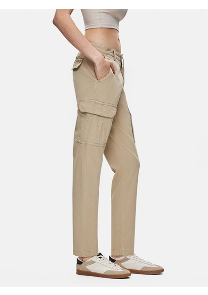 Erkek Gabardin Regular Kargo Bej Pantolon fiyatları