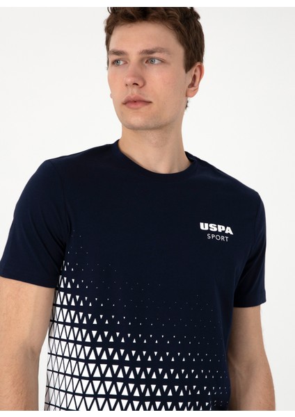 Bisiklet Yaka Lacivert Erkek T-Shirt S-Zenax