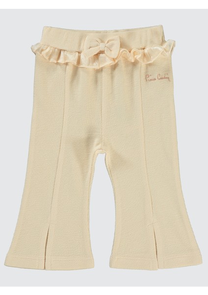 Kız Bebek Patiksiz Tek Alt 6-18 Ay Pudra