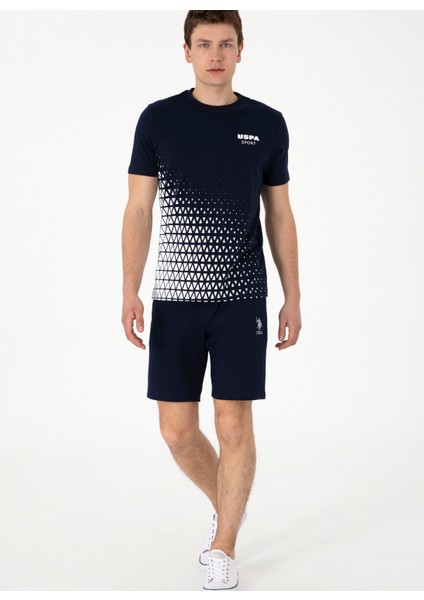 Bisiklet Yaka Lacivert Erkek T-Shirt S-Zenax