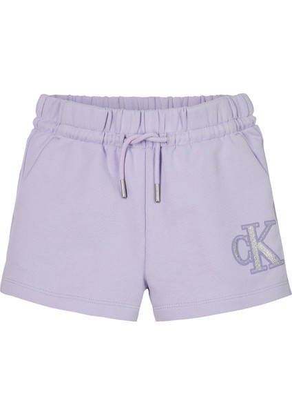 Lastikli Bel Regular Fit Lila Kız Çocuk Şort IG0IG02959VGH fırsatları