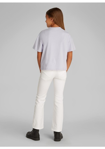 Baskılı Lila Kız Çocuk T-Shirt IG0IG02863VGH modelleri