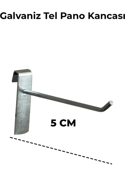 5 cm - 25 Adet Tel Pano Kancası Raf Askısı