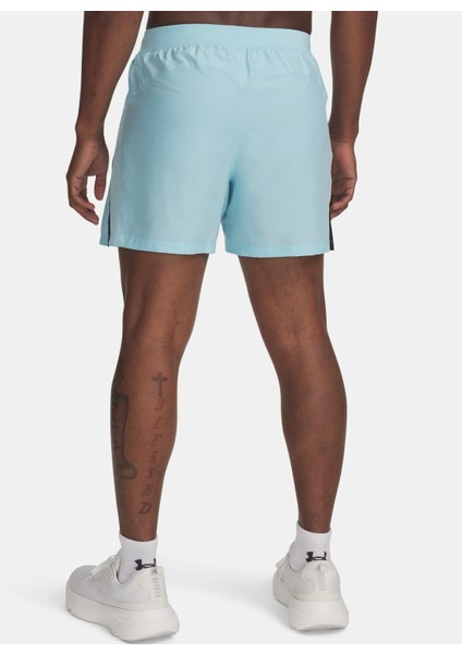 1382617-494 Ua Launch 5'' Shorts Fitted Açık Gri Erkek Şort