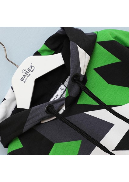 Erkek Çocuk Uzun Kol Kalın Kışlık Tişört - (7 Yaş-12 Yaş) - 16827 - Yeşil fiyatları