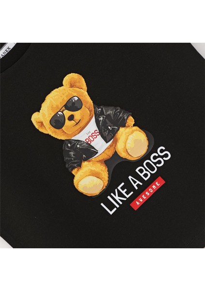 Erkek Çocuk O Yaka Kısa Kol Yazlık Tişört - (2 Yaş-7 Yaş) - 16572 - Siyah fiyatları