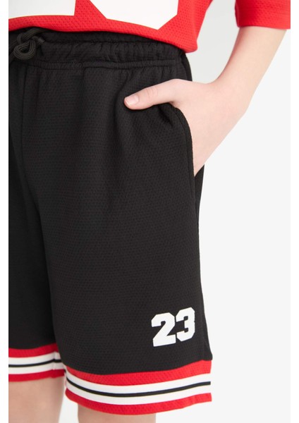 Erkek Çocuk Beli Lastikli Baskılı Şort F2419A825HS