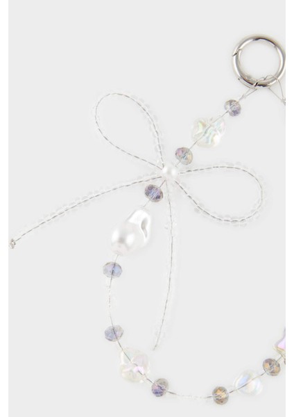 Kadın Fiyonklu Taşlı Charm Anahtarlık fiyatları