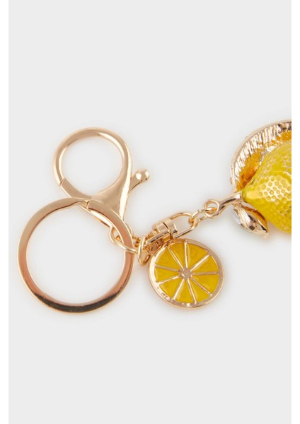 Kadın Limon Detaylı Charm Anahtarlık F4166AXNS