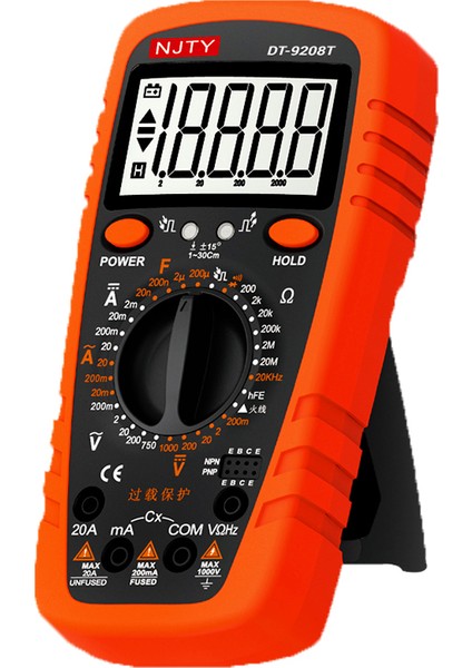 Fırsat Byr Njty DT-9208T El Ti̇pi̇ Multi̇metre Digital Ölçü Aleti̇ (4172) Yeni