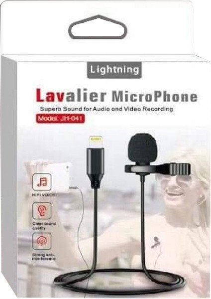 Fırsat Byr Magicvoice JH-041 Lightning Gi̇ri̇şli̇ Kablolu Youtuber Yaka Mi̇krofon (4172) Yeni
