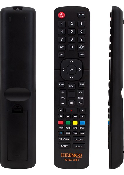 Fırsat Byr Hiremco Turbo V8D+ Uydu Alici Kumandasi (4172) Yeni