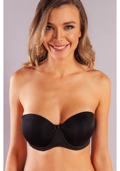 Gabrıella Balconette Foam Cup Bra, Siyah Konforlu ve Şık Sütyen, Strapless fiyatları