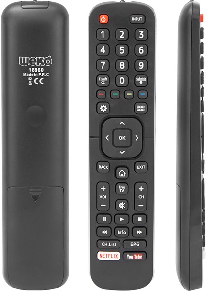 Fırsat Byr Hisense RM-L1335 Plus Netflix-Youtube Tuşlu Lcd-Led Tv Kumanda (4172) Yeni