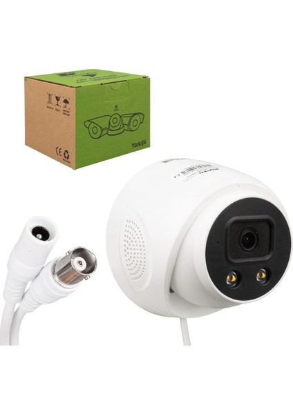 Fırsat Byr 2mp Color Vu 3.6 mm 2 Atom LED Plasti̇k Kasa Ahd Dome Kamera PL-25273 (4172) Yeni