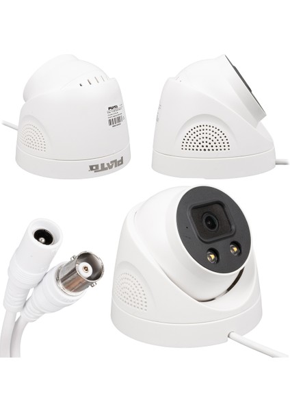 Fırsat Byr 2mp Color Vu 3.6 mm 2 Atom LED Plasti̇k Kasa Ahd Dome Kamera PL-25273 (4172) Yeni
