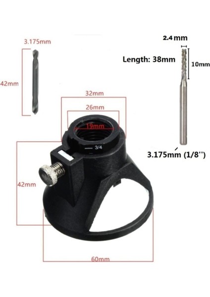 Dremel ve Benzeri Mini Taşlama Için Dik Delme ve Karbür Uç Fayans Kesme Derz Temizleme Cnc Karbit