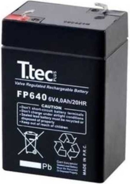 Ttec 6V 4AH Bakımsız Kuru Akü