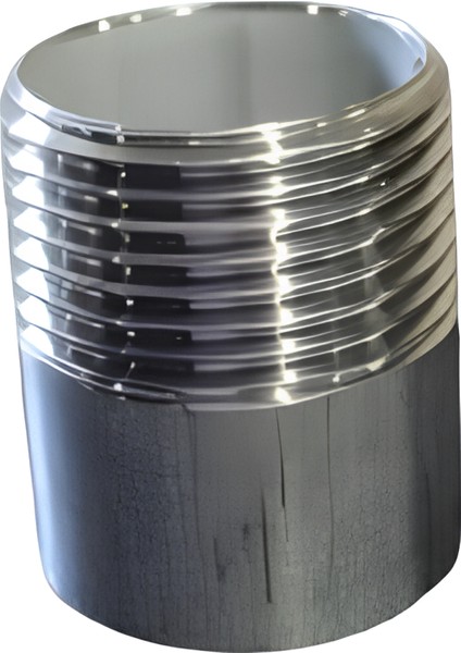 1/4" Krom T.t Paslanmaz Nipel 2 Adet