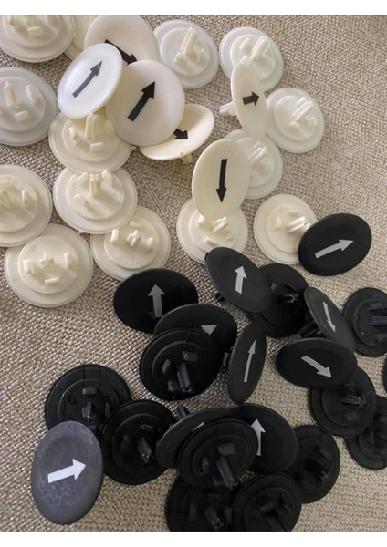 Ok Işaretli Buton Başlığı 24,5mm 210 Adet - Vinç Kumandası Vb Buton Başlığı
