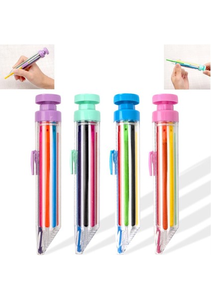4 Adet Çok Renkli Boya Kalemleri, Dönen Boya Kalemleri, Presli Boya Kalemleri (Yurt Dışından) fiyatları