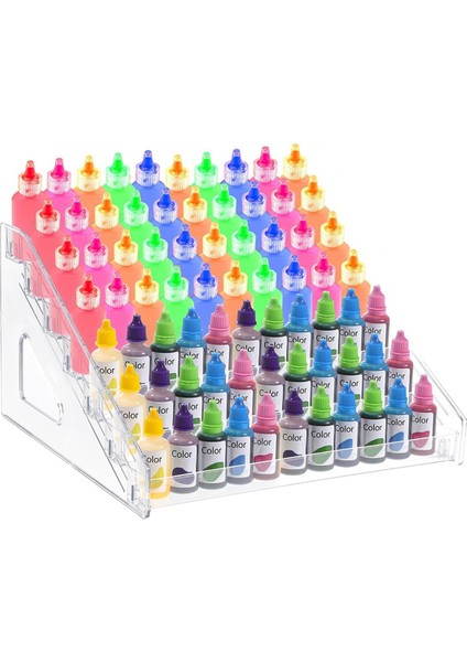 Şeffaf Akrilik Boya Düzenleyici (7 Katmanlı), El Sanatları Boya Düzenleyici Rafı (Yurt Dışından)