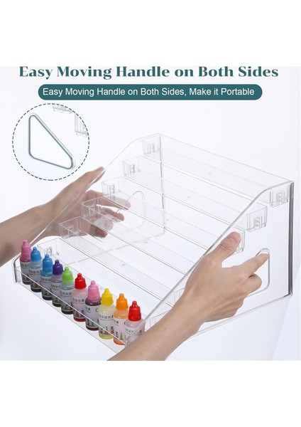 Şeffaf Akrilik Boya Düzenleyici (7 Katmanlı), El Sanatları Boya Düzenleyici Rafı (Yurt Dışından) modelleri