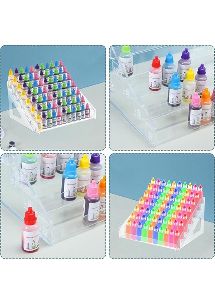 Şeffaf Akrilik Boya Düzenleyici (7 Katmanlı), El Sanatları Boya Düzenleyici Rafı (Yurt Dışından) fırsatları