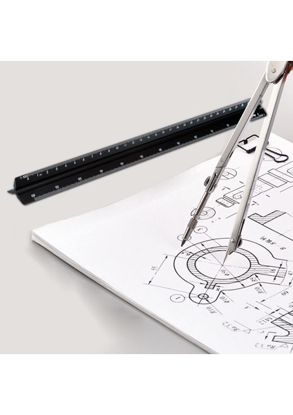 Mimari 30 cm Cetvel Çeşitli Ölçekler 1:20, 1:25 Mimarlar Için (Yurt Dışından) fırsatları
