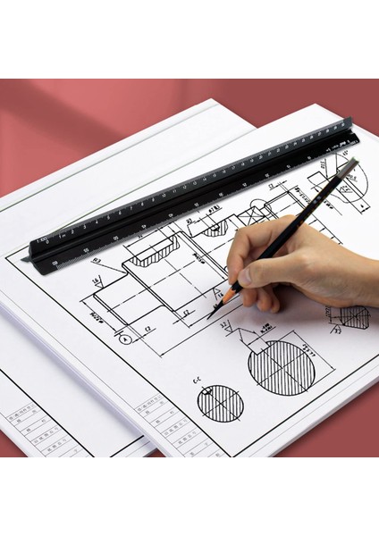Mimari 30 cm Cetvel Çeşitli Ölçekler 1:20, 1:25 Mimarlar Için (Yurt Dışından) indirimleri