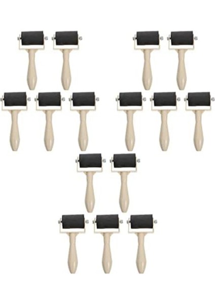 Baskı Rulo Boya Fırçası Mürekkep Aplikatörü Yağlıboya Aracı, 15 Adet (Yurt Dışından)