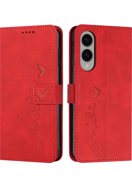 Samsung Galaxy S25 Edge Görüntüleme Standı Pu Deri Telefon Kılıfı (Yurt Dışından)