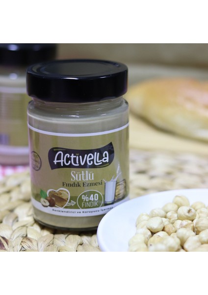 Sütlü Fındık Ezmesi 330gr %40 Fındıklı