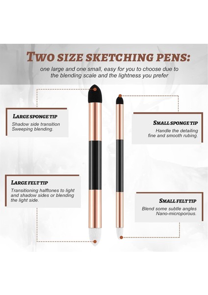 12 Adet Çizim Için Karıştırma Kütüğü Çift Başlı Yıkanabilir (Yurt Dışından) indirimleri