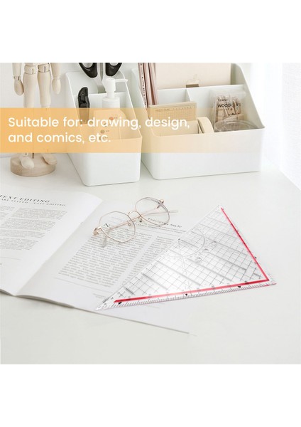 30CM Çizim Üçgen Cetvel Çok Işlevli Çizim Tasarım Cetveli (Yurt Dışından) indirimleri