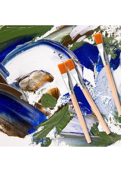 30 Adet Düz Boya Fırçası, 3/4 Inç Ahşap Boya Fırçası Artist Craft (Yurt Dışından) fırsatları