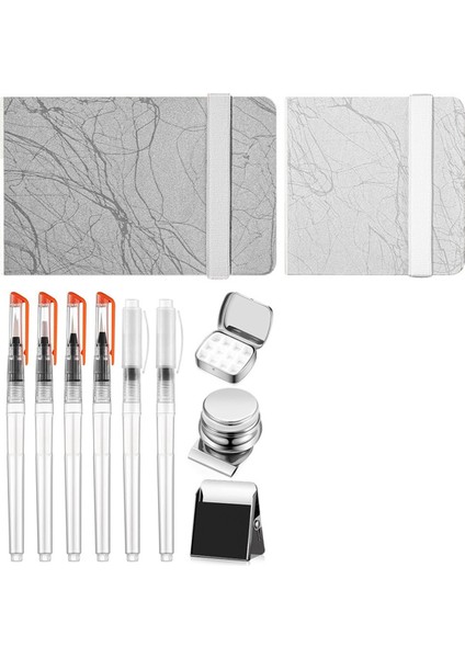 11 Parça Suluboya Paleti Seti, 12 Izgara Suluboya Paleti, Fırça Kalemler (Yurt Dışından)