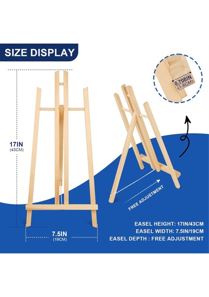 2 Adet 17 Inç Masaüstü Şövale, Boyama Için Şövale Standı (Yurt Dışından) modelleri