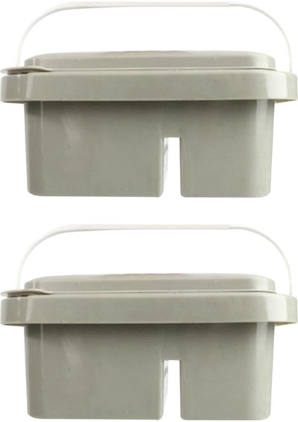 2 Adet Taşınabilir Çok Amaçlı Fırça Fıçısı (Yurt Dışından)