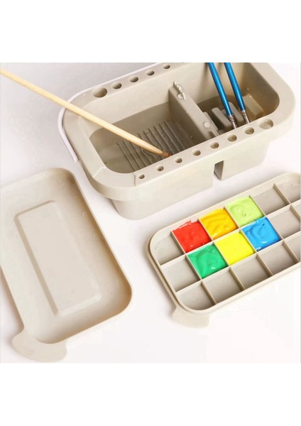 2 Adet Taşınabilir Çok Amaçlı Fırça Fıçısı (Yurt Dışından) modelleri