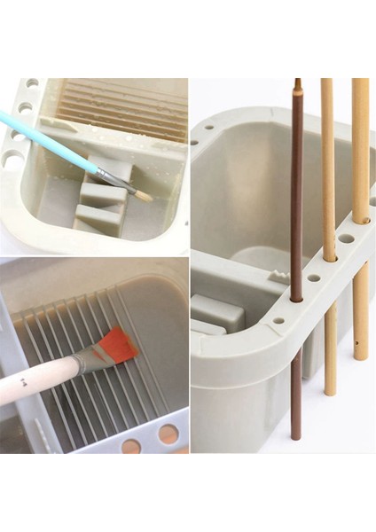 2 Adet Taşınabilir Çok Amaçlı Fırça Fıçısı (Yurt Dışından) fırsatları