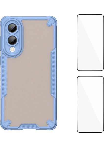 Samsung Galaxy S25 Edge Arka Kapak Tpu + Akrilik Telefon Kılıfı 2 Adet Temperli Cam ile (Yurt Dışından)