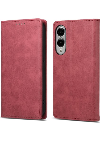 Samsung Galaxy S25 Edge Cüzdan Kılıfı Rfıd Engelleme Pu Deri Telefon Kılıfı (Yurt Dışından)