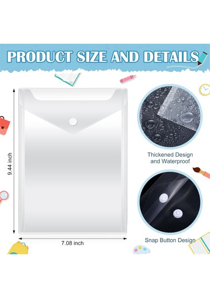 Çıtçıtlı Plastik Zarflar Damga ve Kalıp Saklama Cepleri (Yurt Dışından)