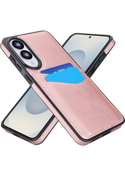 Samsung Galaxy S25 Edge Kart Yuvası Slim-Fit Pu+Tpu Kılıfı (Yurt Dışından)