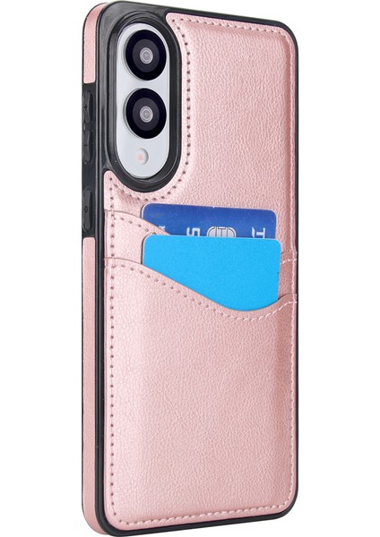 Samsung Galaxy S25 Edge Kart Yuvası Slim-Fit Pu+Tpu Kılıfı (Yurt Dışından)